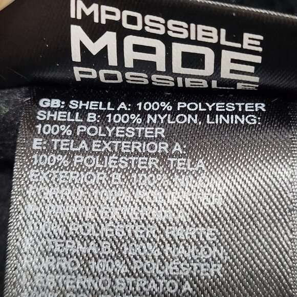 The North Face Black Polartec Fleece Nylon Full Zip Mock Neck Jacket Medium M - Picture 4 of 16